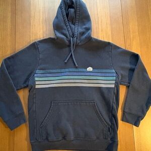 Patagonia Navy Blue Striped Hoodie